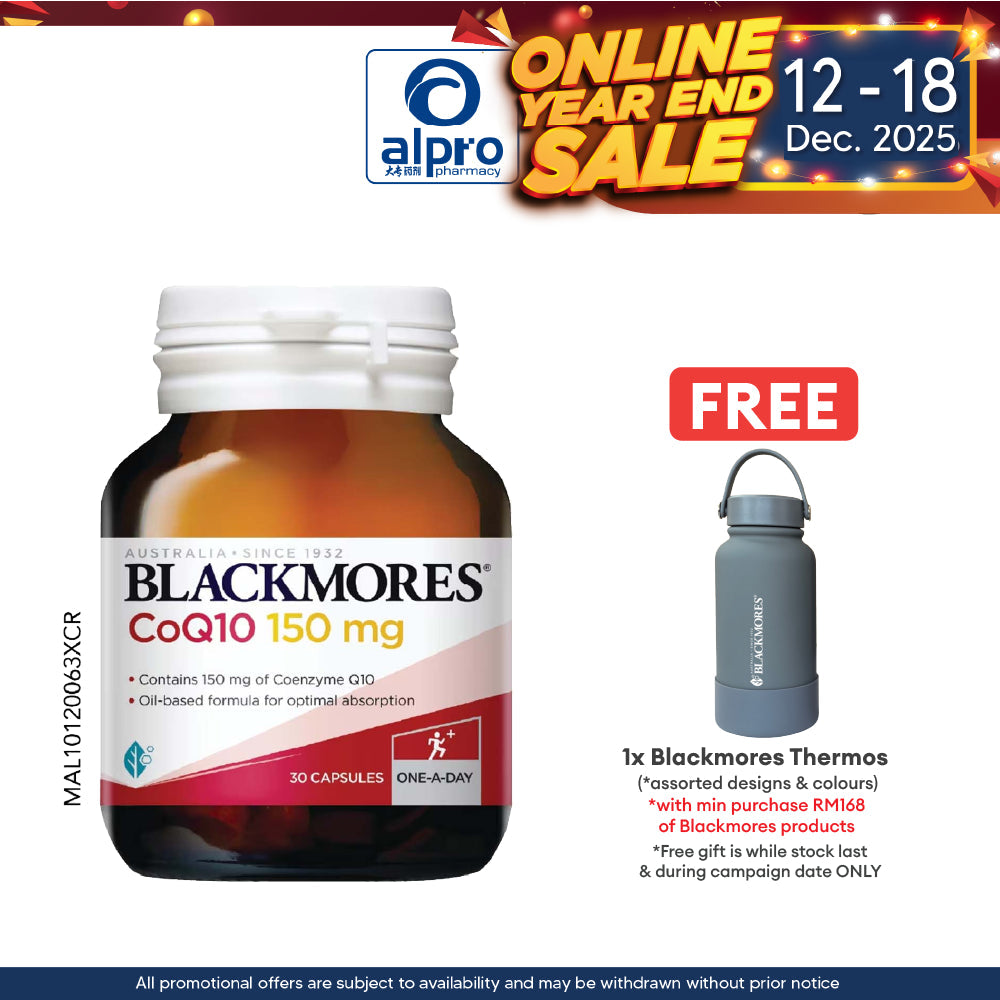 Blackmores CoQ10 (Coenzyme Q10) 150mg 30s | Improve Heart Health Blackmores