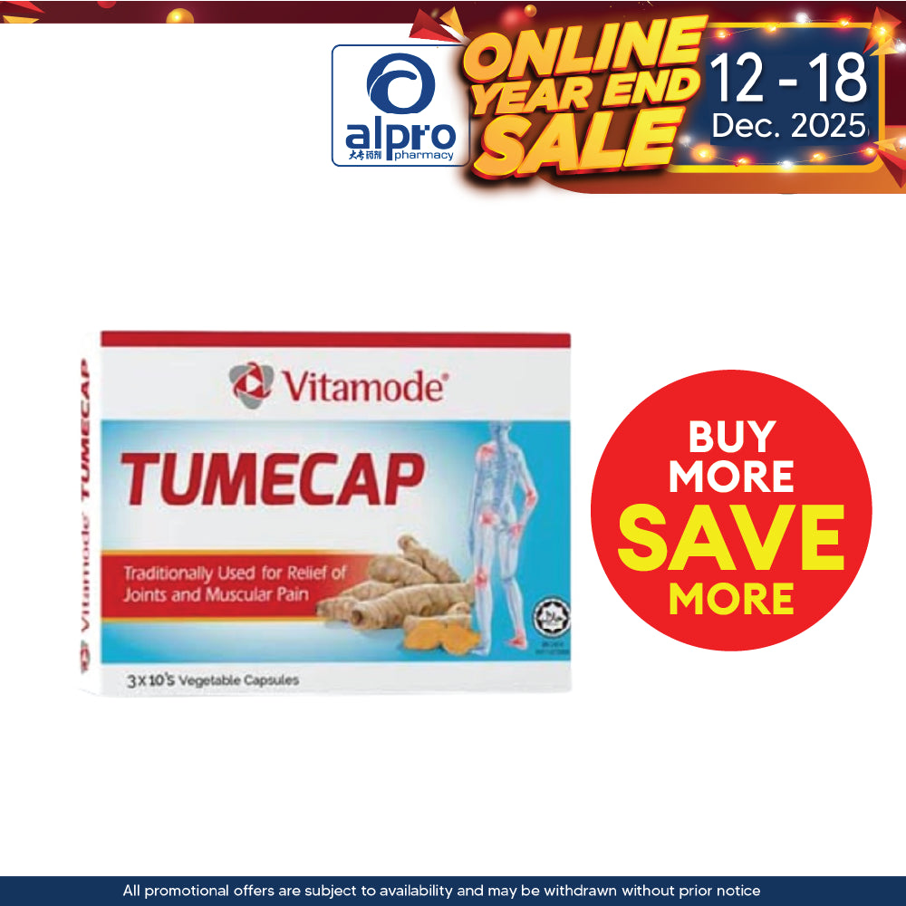 Vitamode Tumecap 30s | Relief of Joints and Muscular Pain Alpro Pharmacy