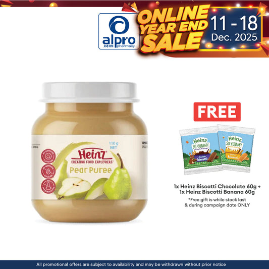 Heinz Pear Puree Jar Food 110g | Ideal First Food Heinz