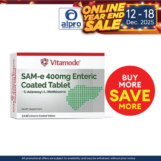 Vitamode SAM-E 400mg 30s | Liver Health Alpro Pharmacy