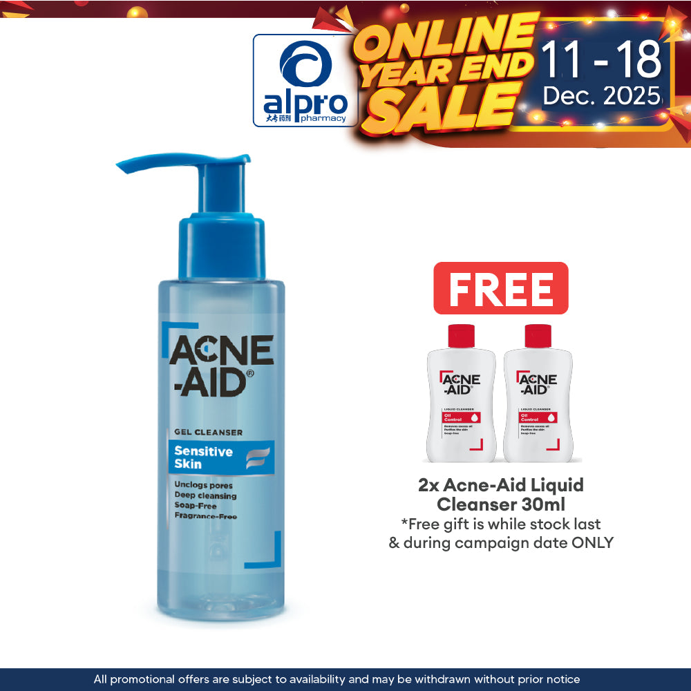 Acne-Aid Sensitive Gel Cleanser 100ml | Deep Pore Cleansing Acne-Aid
