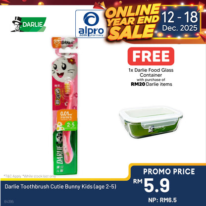 Darlie Toothbrush Cutie Bunny Kids (age 2-5) Darlie