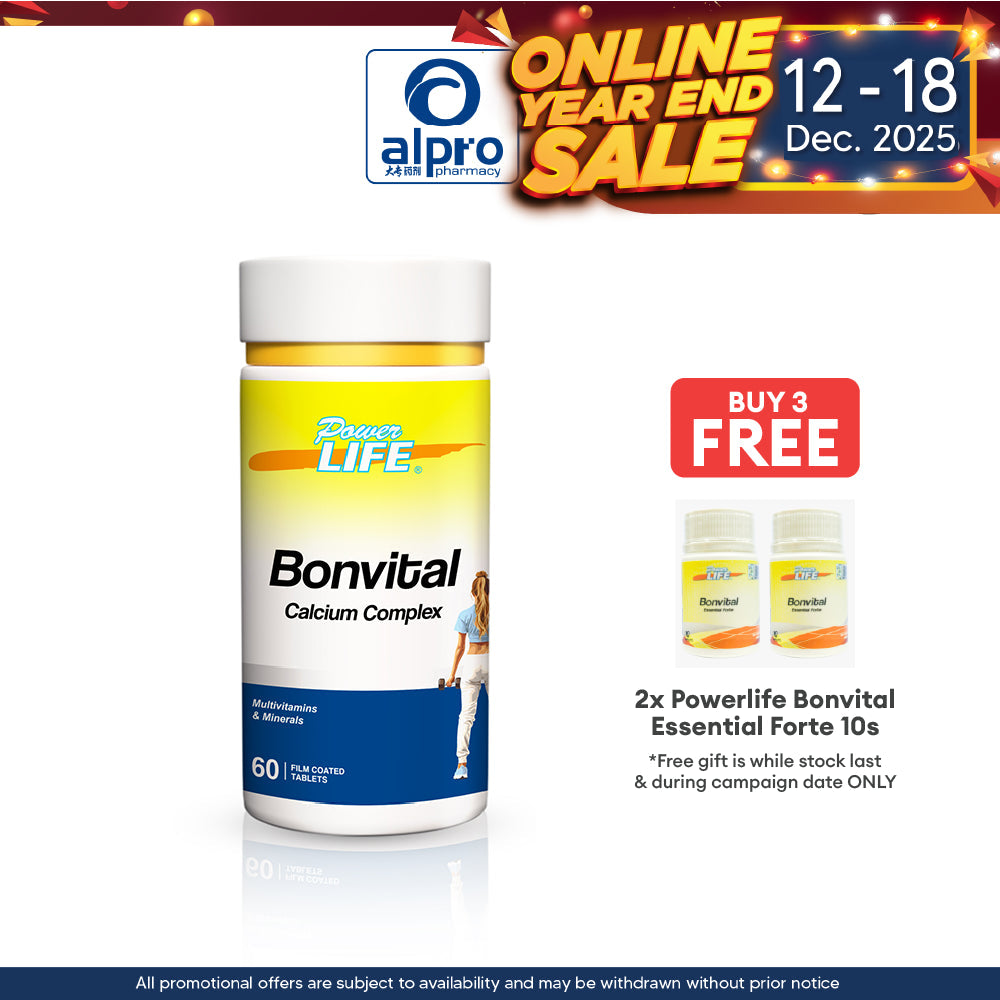 Powerlife Bonvital Essential Forte 60s | Strong & Healthy Bones Powerlife