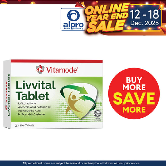 Vitamode Livvital 30s | Promotes Liver Detoxification Alpro Pharmacy