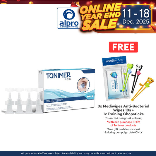 Tonimer Lab: Single-Dose Eye Drops 15 X 0.5ml | Protective and Moisturizing Tonimer Lab