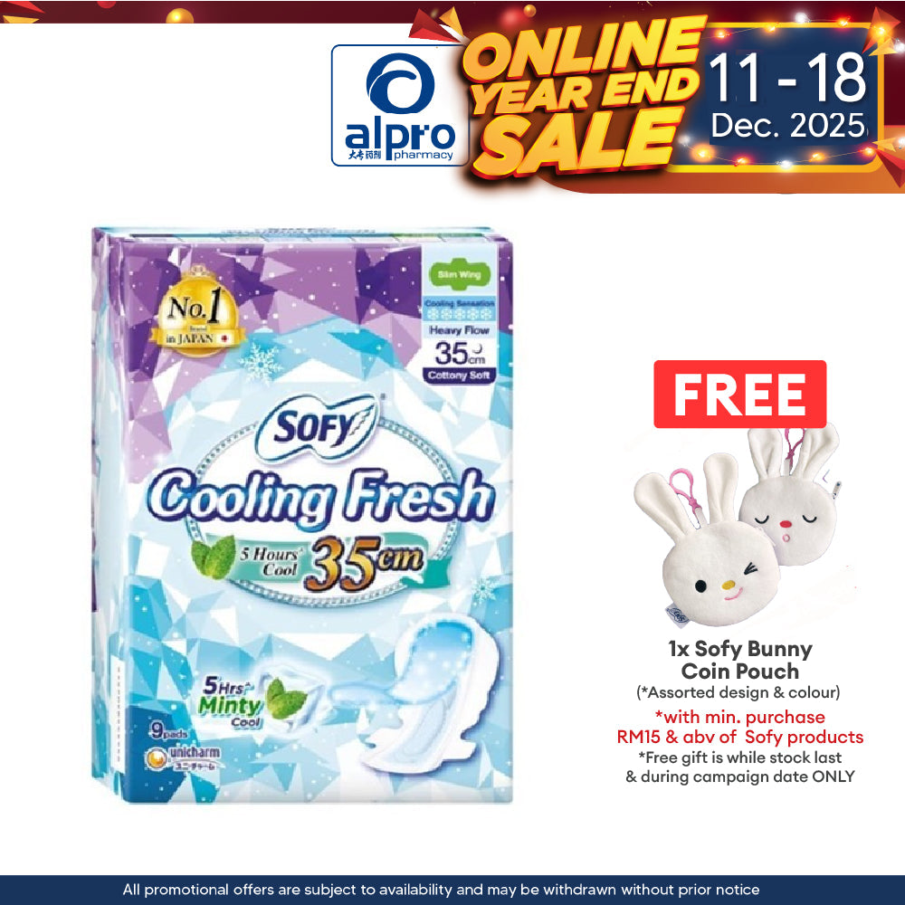 Sofy Cooling Night Slim Wing 35cm 9s Sofy