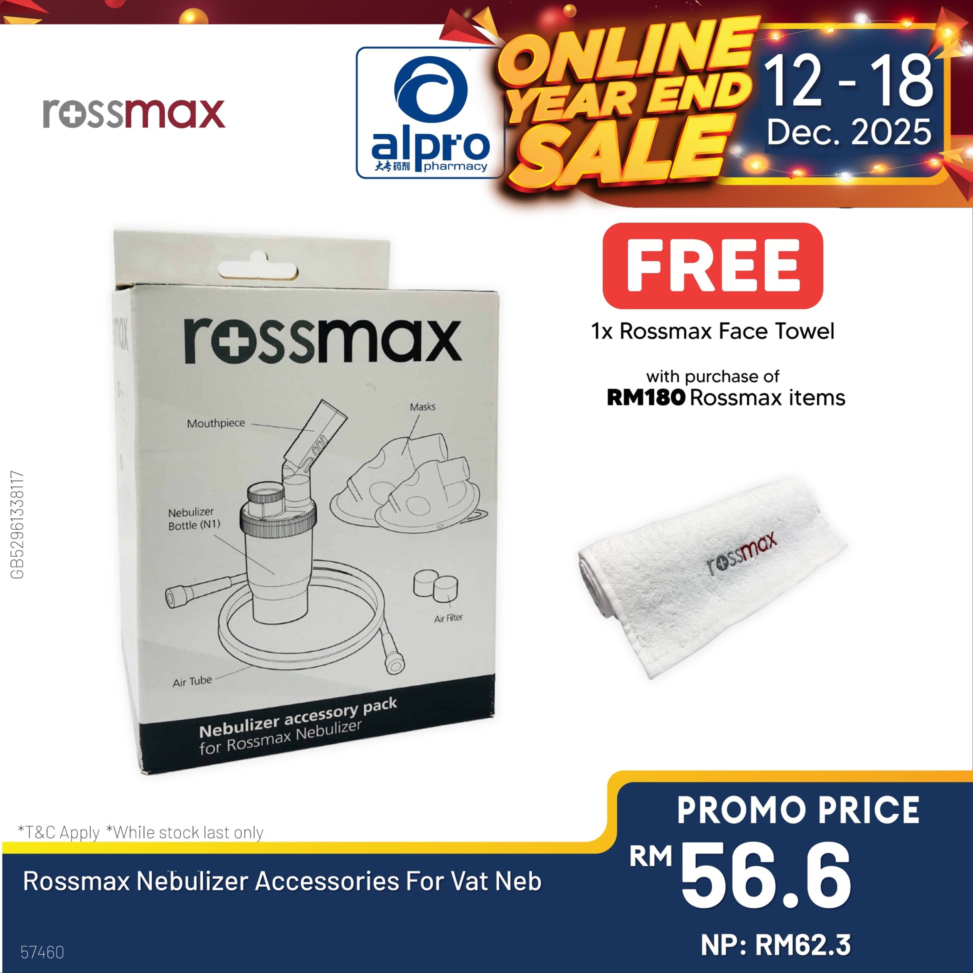 Rossmax Nebulizer Accessories For Vat Neb Alpro Pharmacy