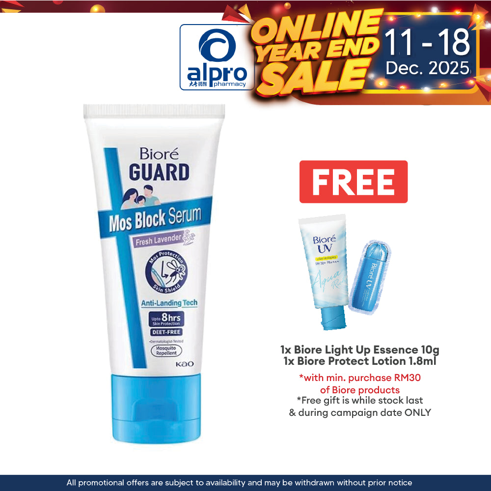 Biore Guard Mos Block Serum Fresh Lavender | Mosquito Repellent Alpro Pharmacy