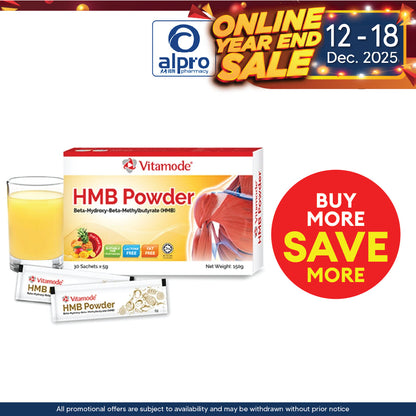 Vitamode HMB Protein Powder 30s| Build Muscle And Strength Vitamode