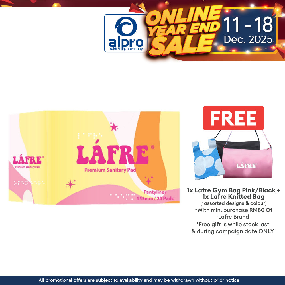 Lafre Sanitary Pads Pantyliner 155mm 20s | Lady Anion Far-IR Layer for Strong and Healthy Skin Lafre