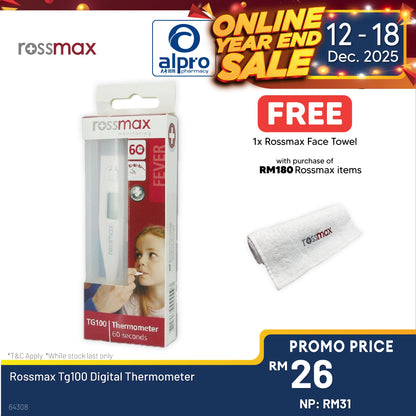 Rossmax Tg100 Digital Thermometer Alpro Pharmacy