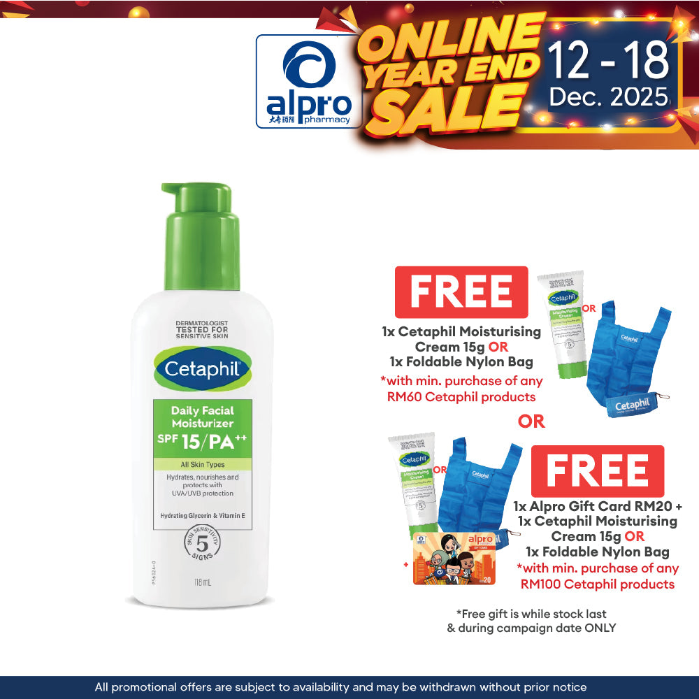 Cetaphil Daily Facial Moisturizer Spf15 118ml