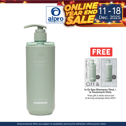 Off & Relax Spa Shampoo Deep Cleanse Relaxing Forest Bathing Scent 460ml