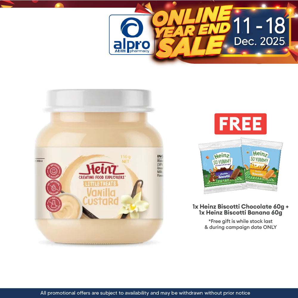 Heinz Vanilla Custard Jar Food 110g |  No Artificial Flavours Heinz