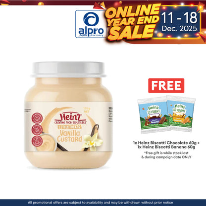 Heinz Vanilla Custard Jar Food 110g |  No Artificial Flavours Heinz