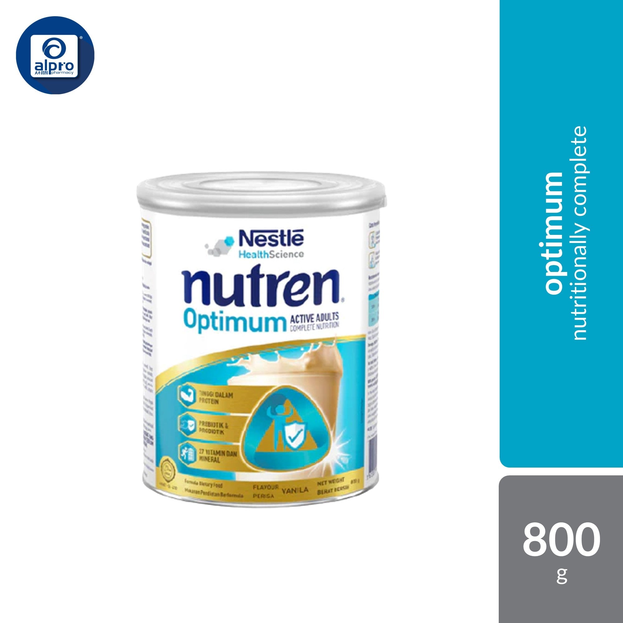 Nestle Nutren Optimum 800g | Complete Nutrition Johnson&Johnson
