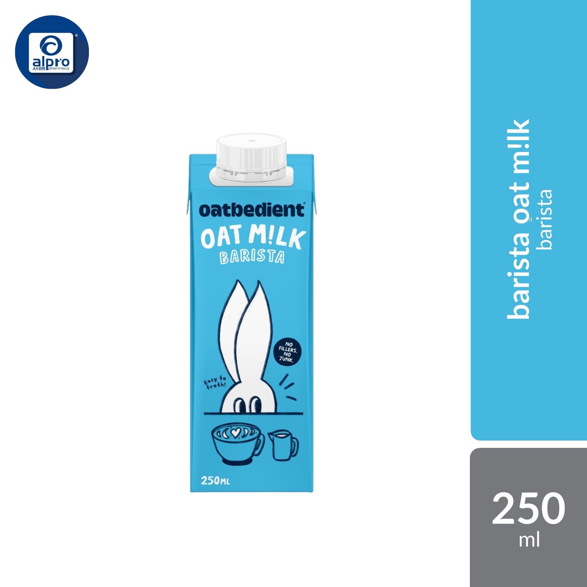 Oatbedient Oat Milk (Barista/ Chocolate) 250mL | Smooth & Creamy with Natural Sweet Oatbedient