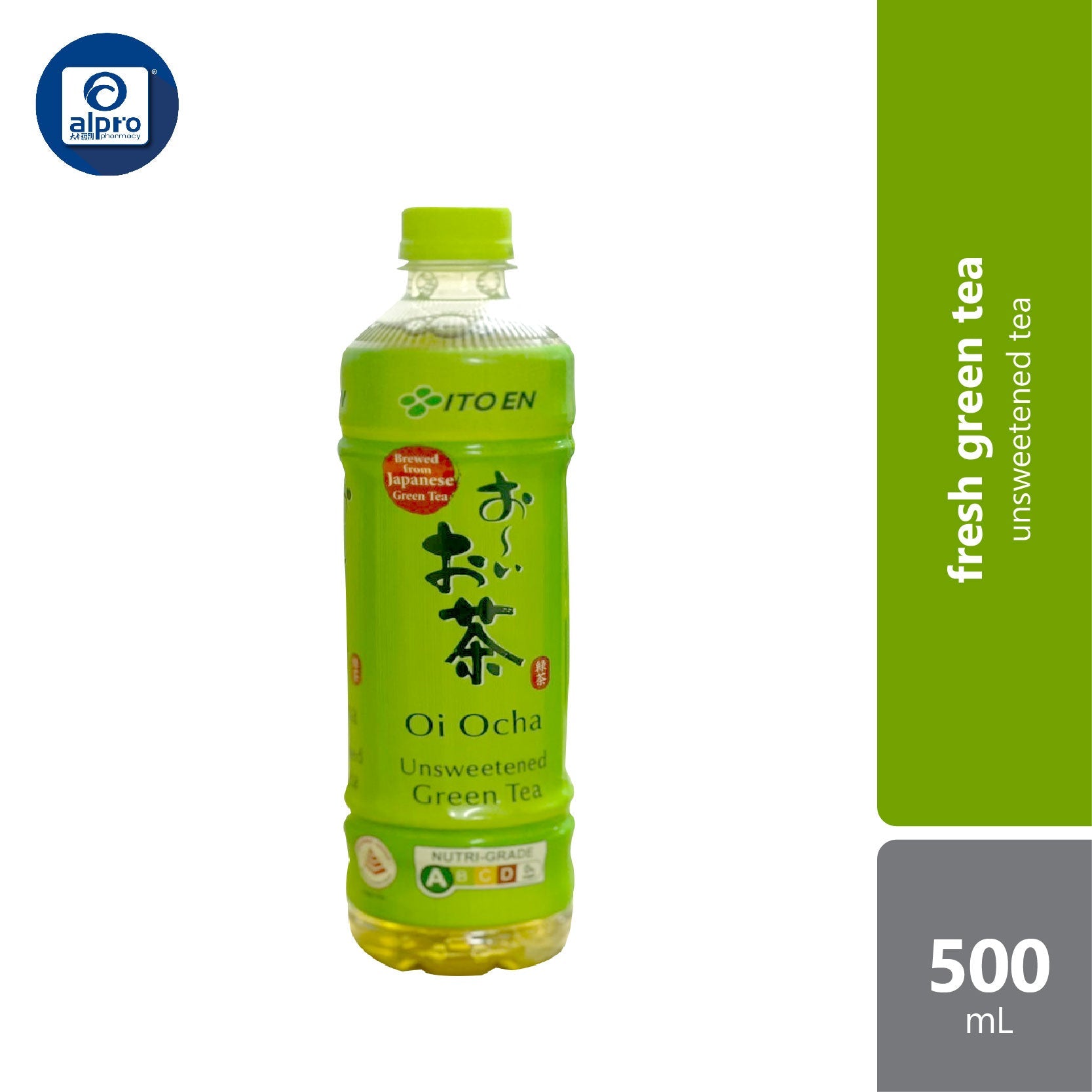 Ito-en Oi Ocha Green Tea Pet Bottle 500ml | Unsweetened Drink Tea Alpro Pharmacy