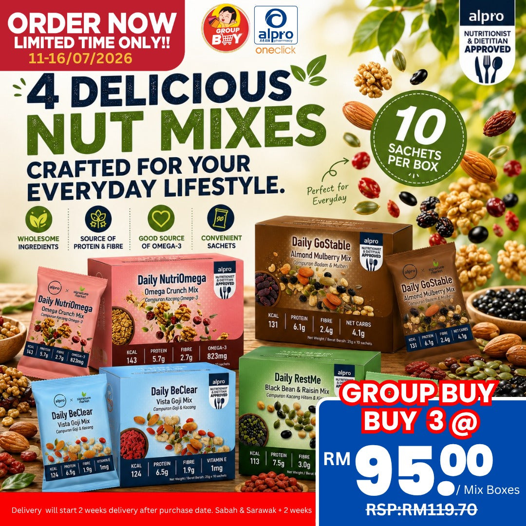 [Group Buy Delivery Starts: [18/8/2026] Signature Market Daily Mix Series (Variety Flavours) 25g X 10s Group Buy