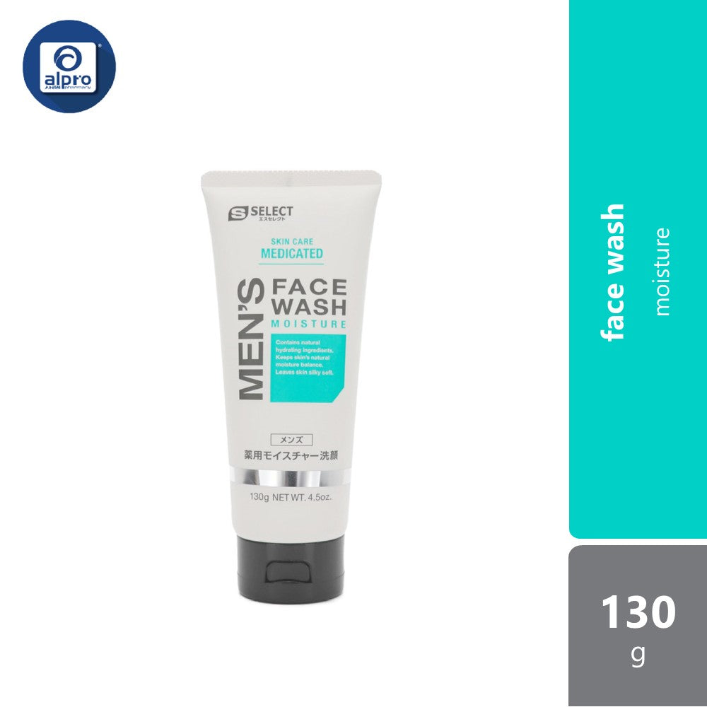 Sugi S Select Men's Face Wash Moisture 130g | Gently Face Cleansing S Select, Sugi