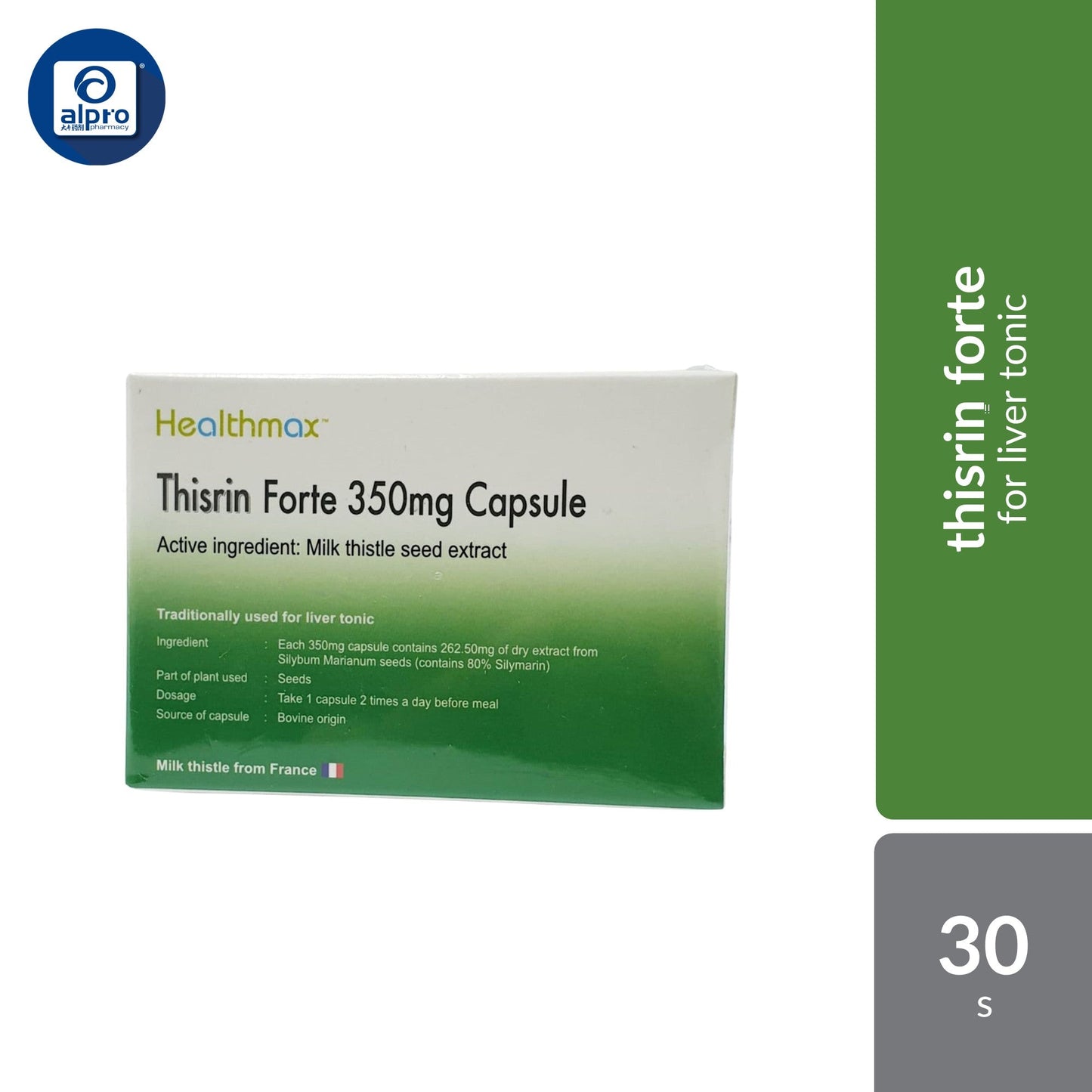 Thisrin Forte with Milk Thistle Extract 350mg 3x10s | Liver Health Healthmax