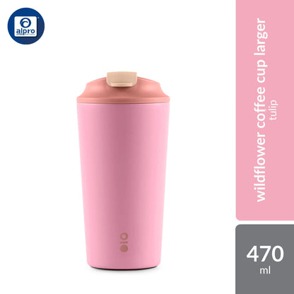 Montigo Wildflower Field Sense Coffee Cup Large (Bluebonnet/ Tulip/Buttercup/Sweet Clover/Sweetpea) 470ml | Wildflower Field Collection Montigo