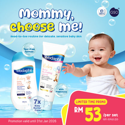 GSO Wodaphil Baby Daily Hydrating Lotion 250ml | Protection from Dryness GSO