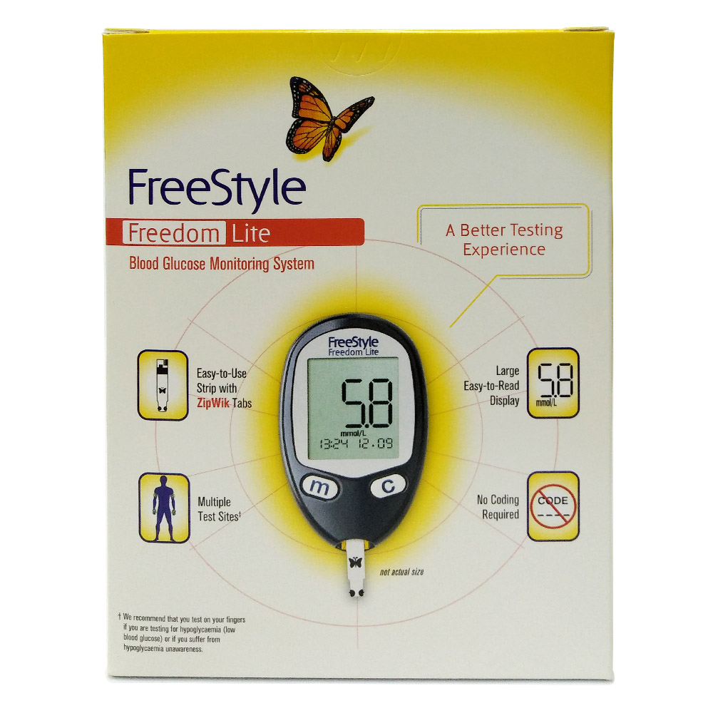 Abbott Freestyle Freedom Lite Glucose Meter With 10 Strips Alpro Pharmacy