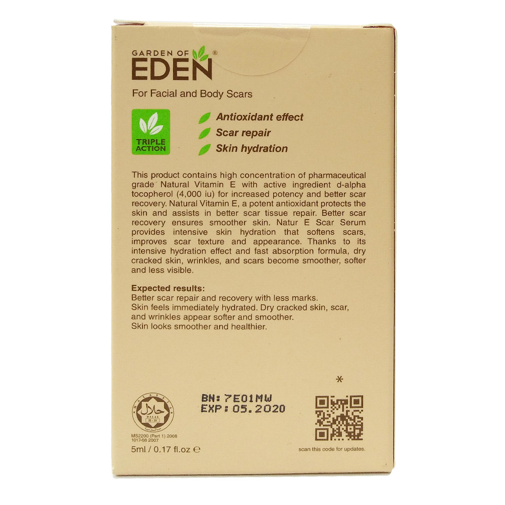Garden Of Eden Natur E Scar Serum 5ml - Alpro Pharmacy