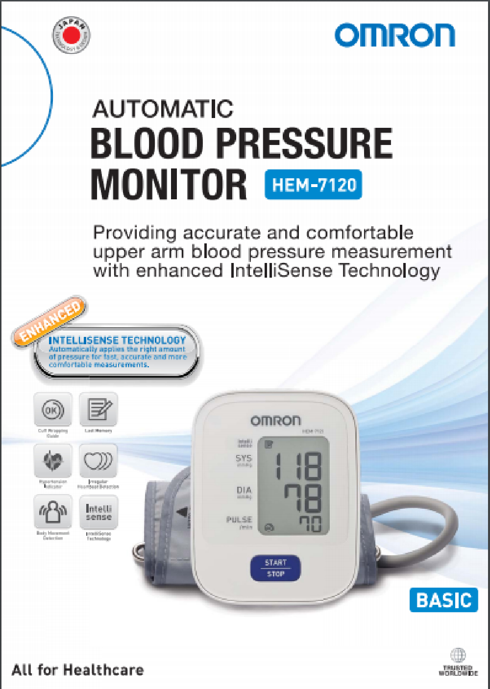 Omron Hem 7120 Blood Pressure Monitor Alpro Pharmacy