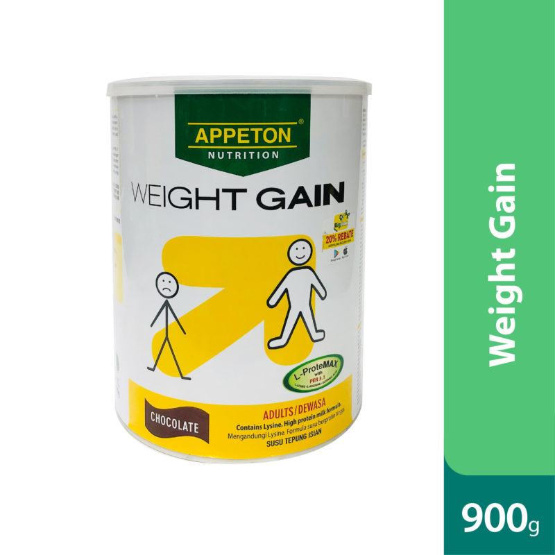 Appeton Weight Gain Adult Choco 900g Alpro Pharmacy