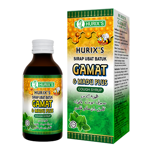 Hurixs Ubat Batuk Gamat &madu Plus 100ml  Alpro Pharmacy