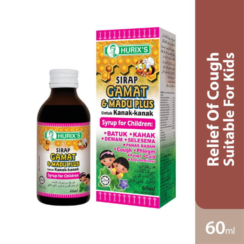 Hurixs Ubat Batuk Gamat &madu Plus Kanakkanak 60ml Alpro Pharmacy
