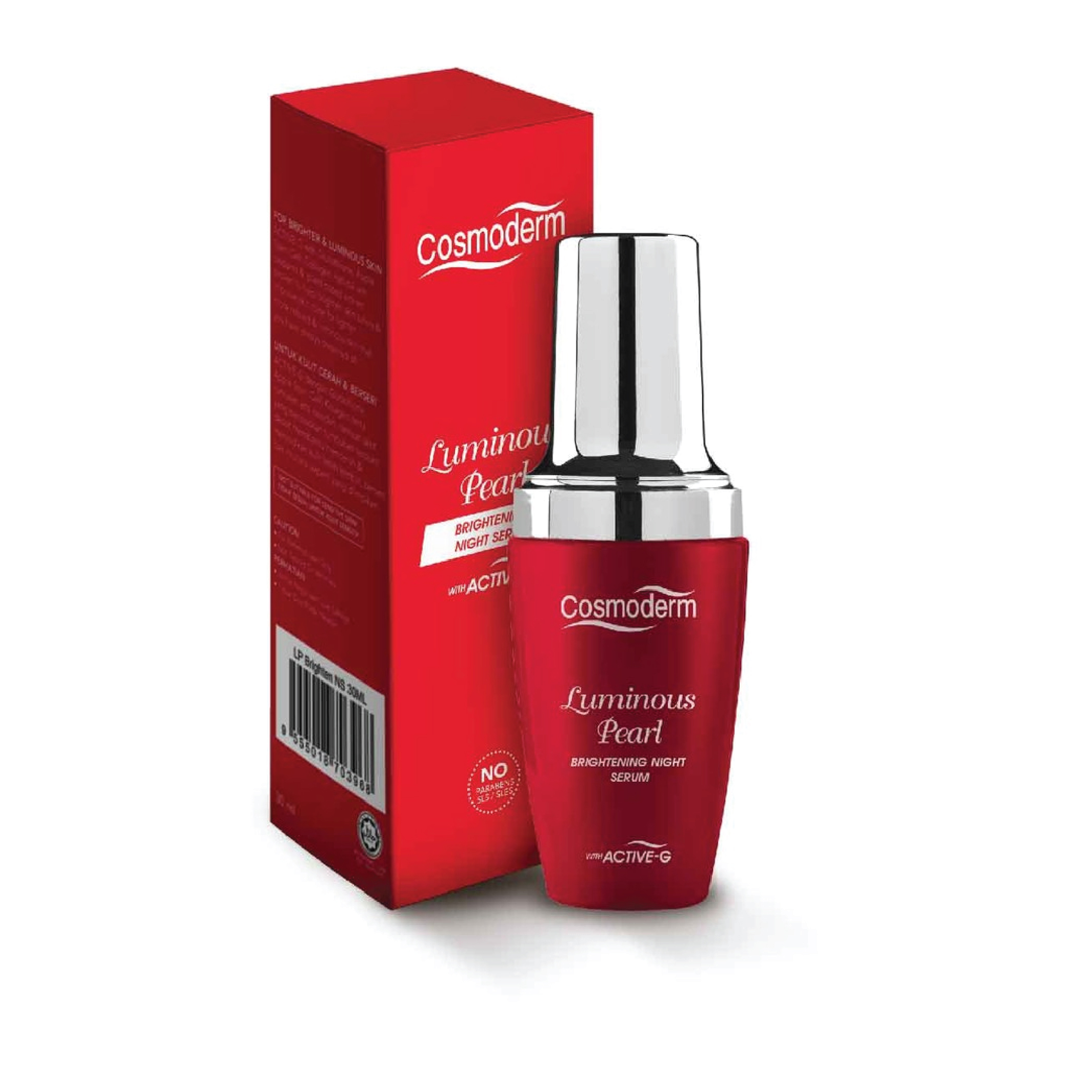Cosmoderm Luminous Pearl Brightening Night Serum 30ml ...