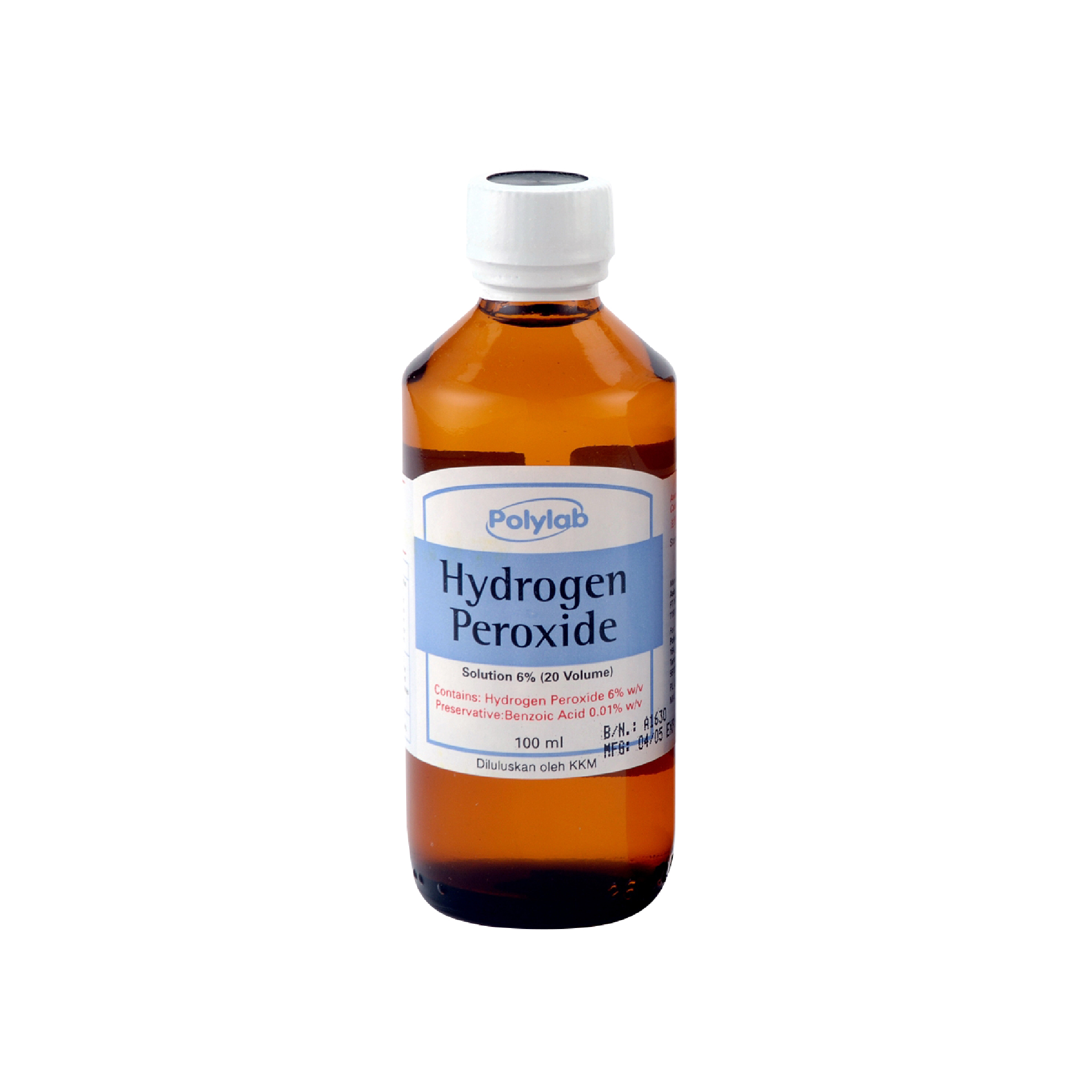 Polylab Hydrogen Peroxide Sol. 6% 100ml - Alpro Pharmacy