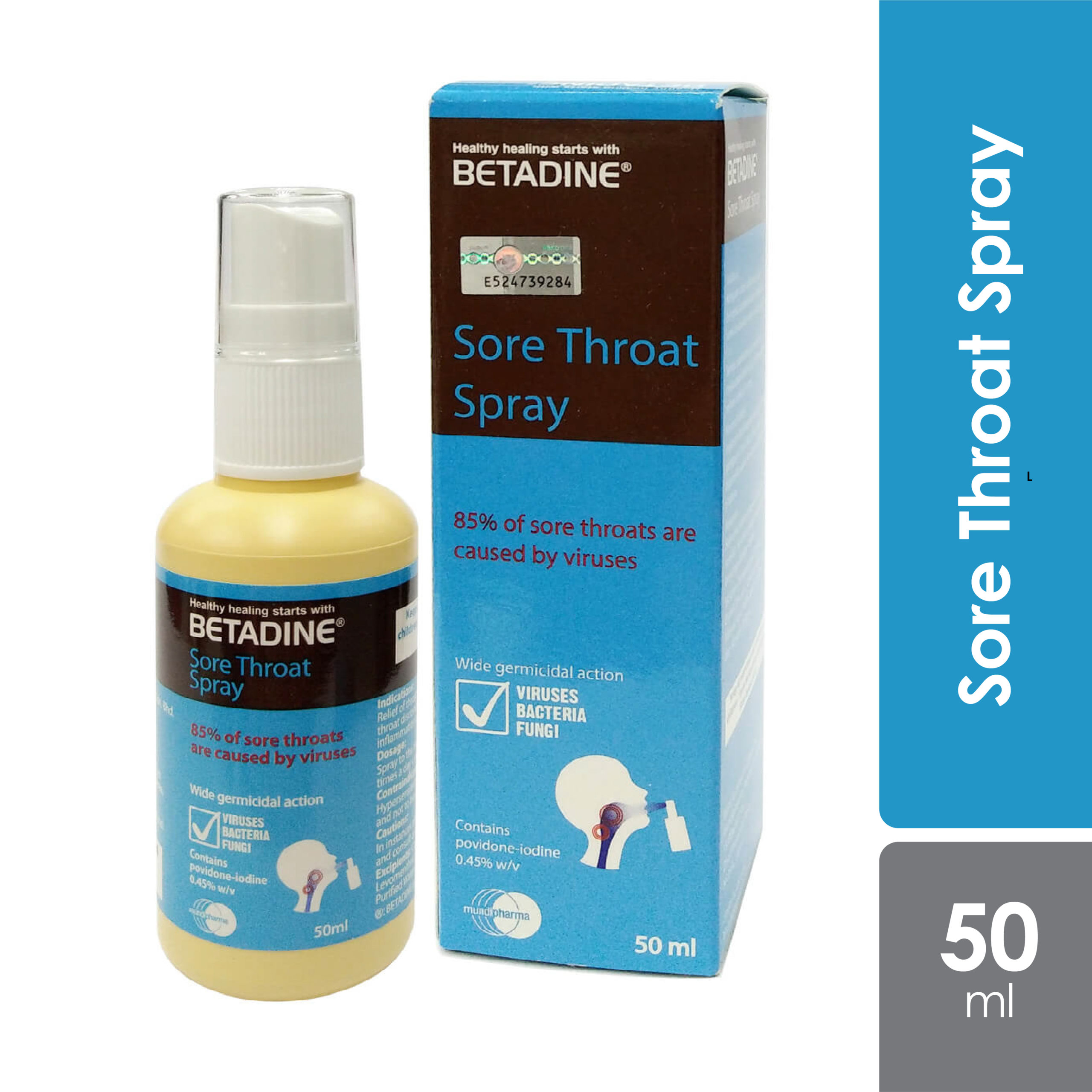 Betadine Sore Throat Spray 50ml - Alpro Pharmacy