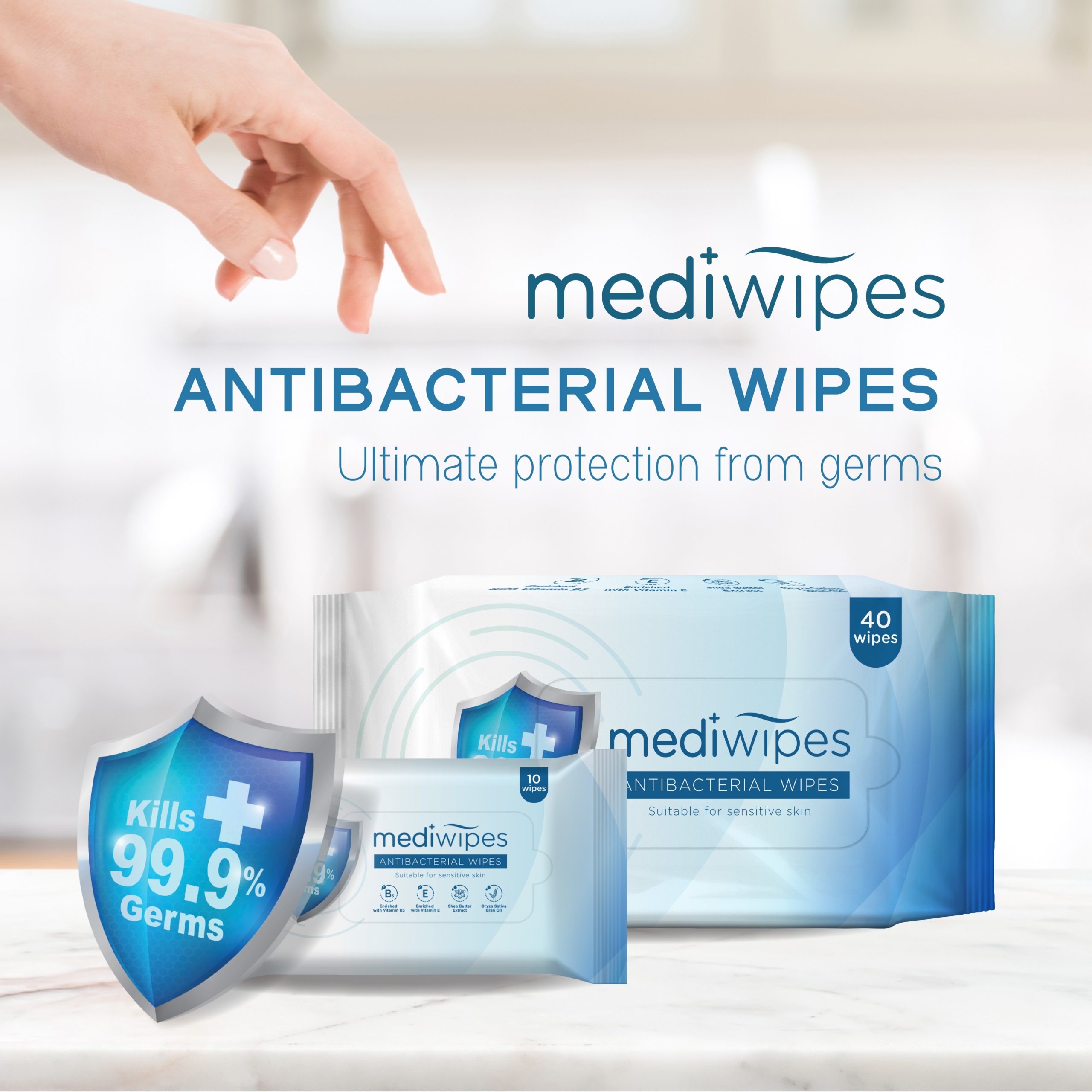Mediwipes Antibacterial Wipes 40s Kill 99.9 Germs Alpro Pharmacy