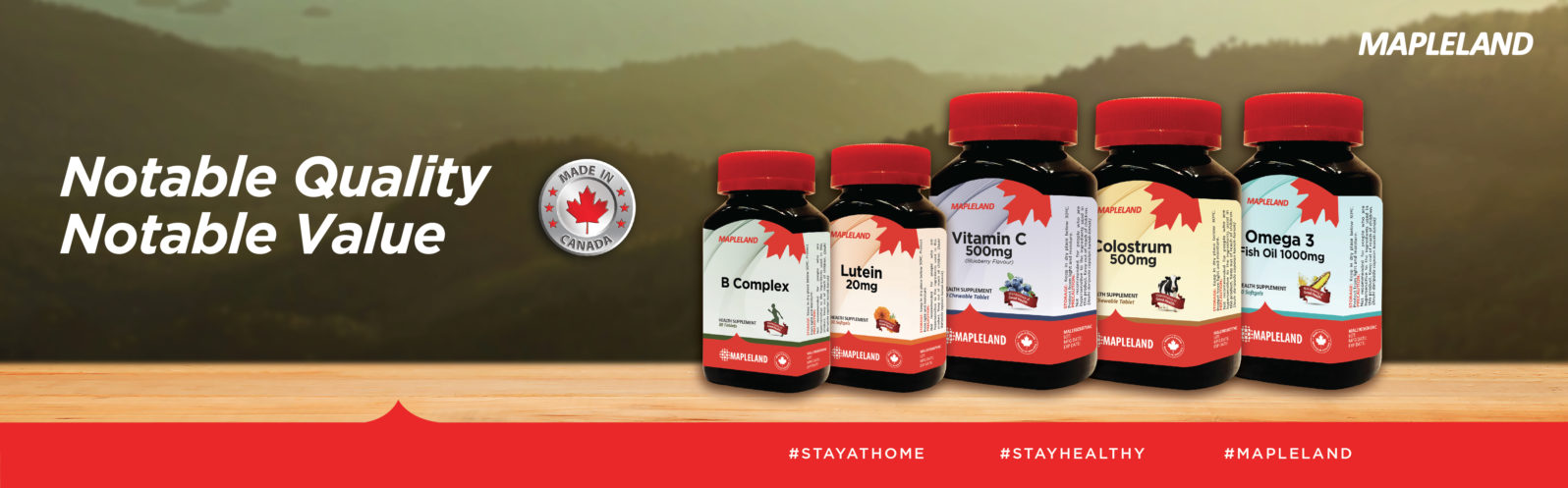 Mapleland is Canada brand vitamin and supplement for your family.
