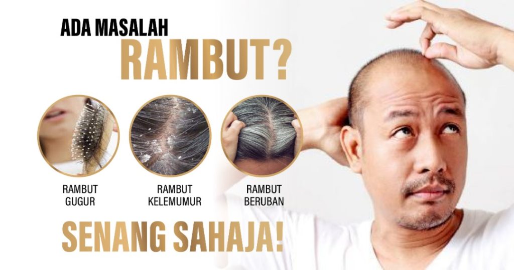 Syampu Olivia untuk rambut sihat, tiada masalah rambut gugur, kelemumur dan beruban.