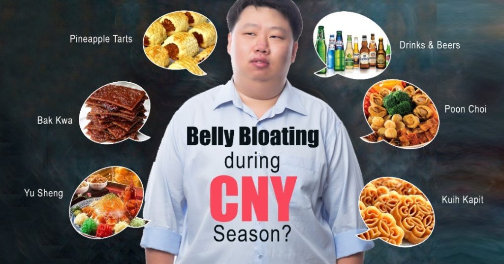 Belly bloating during Chinese New Year season, Faibakoso can help!