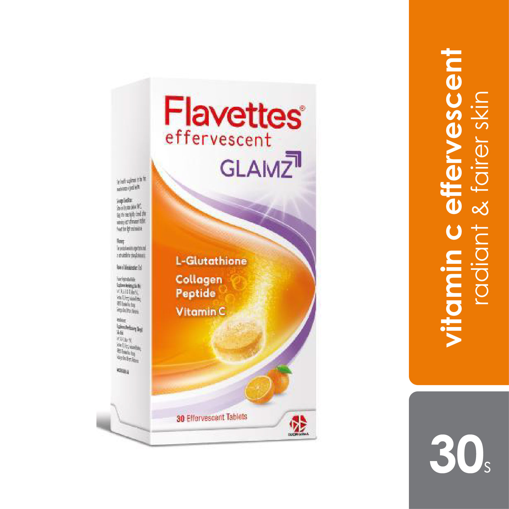 Flavettes Glamz Effervescent 30s Skin Health Alpro Pharmacy
