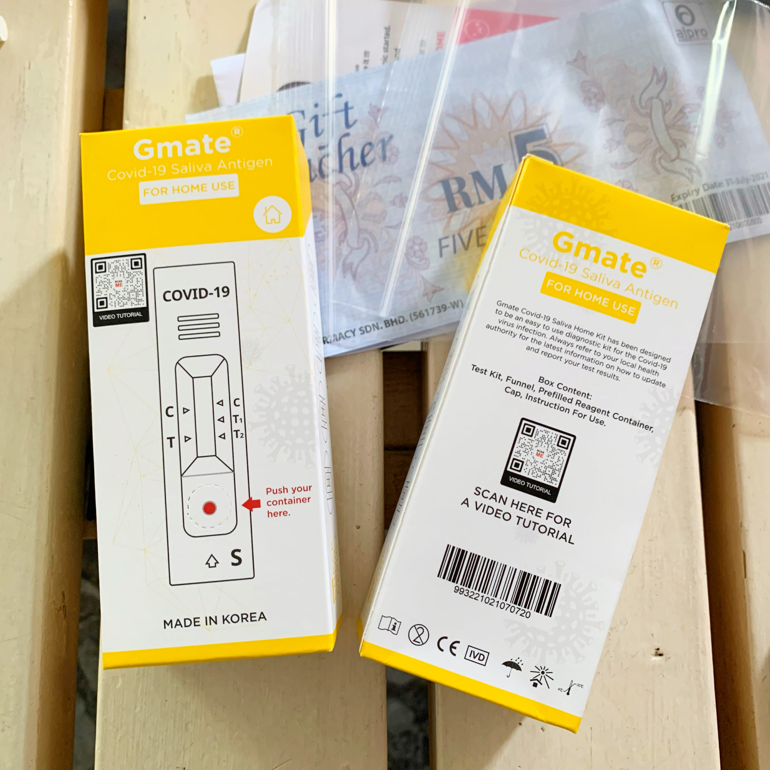 G mate saliva test kit