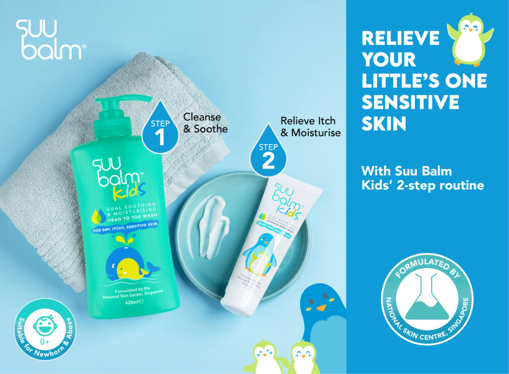 Suu Balm Kids Dual Soothing & Moisturising Head To Toe Wash 840ml