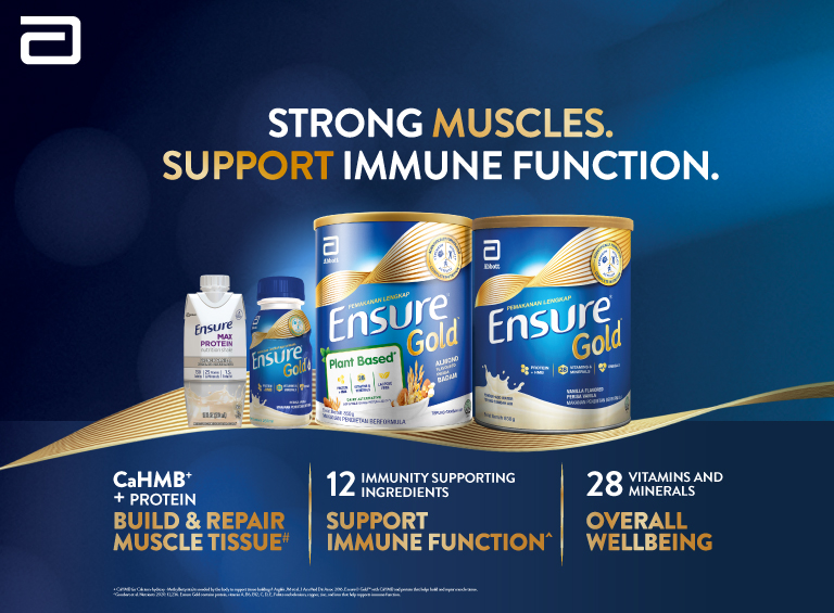 ABBOTT Ensure Gold Vanilla 2x850g | Free Gift Ultra Sport Vest