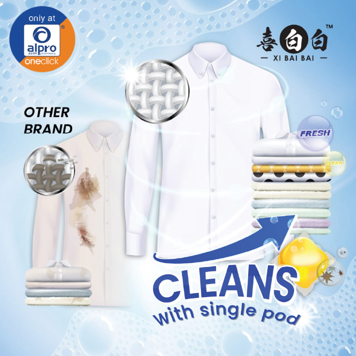 [pre-order 7 Days] Xibaibai Laundry Pods 8g 50s | All In 1 Laundry ...