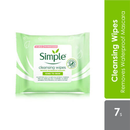 Simple Cleansing Facial Wipes 7's