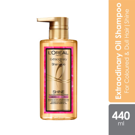 Loreal Paris Elseve Extraordinary Oil Silicon Free Premium Shampoo 440ml Shine