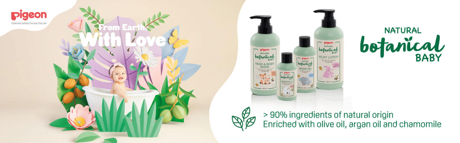 Pigeon Botanical Baby Massage Oil 120ml Pigeon Botanical Baby Massage Oil 120ml