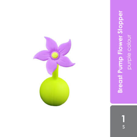 Haakaa Silicone Breast Pump Flower Stopper - Purple