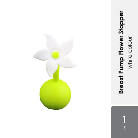 Haakaa Silicone Breast Pump Flower Stopper - White